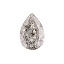 1.60 Carat Canadian Salt And Pepper Brilliant Cut Pear Diamond