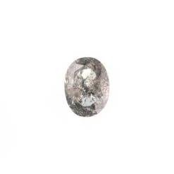 .69 Carat Canadian Salt And Pepper Double Cut Oval Diamond 9 .69 Carat Canadian Salt And Pepper Double Cut Oval Diamond -Point No Point Studio Store 441 22 7A 4