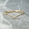 11 Ombre Diamond Vivian Band, 14k Yellow Gold