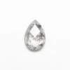 .90 CARAT SALT AND PEPPER ROSE CUT PEAR DIAMOND