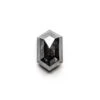 1.84 Carat Black Speckled Double Cut Hexagon Diamond