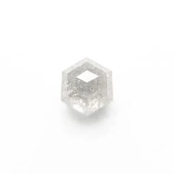 .90 Carat Icy Grey Double Cut Hexagon Diamond