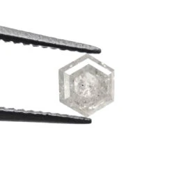 .90 Carat Icy Grey Double Cut Hexagon Diamond -Point No Point Studio Store APC 2785 d2193022 fd62 4e96 8659 88aee1dbee35