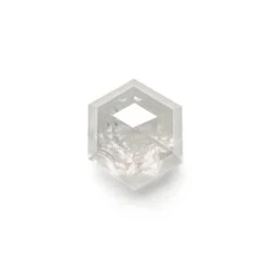 1.14 Carat Icy Grey Rose Cut Hexagon Diamond