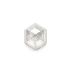 .88 Carat Icy Grey Rose Cut Hexagon Diamond