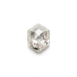 .90 Carat Icy White Rose Cut Hexagon Diamond