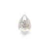 1.04 Carat Icy White Rose Cut Pear Diamond