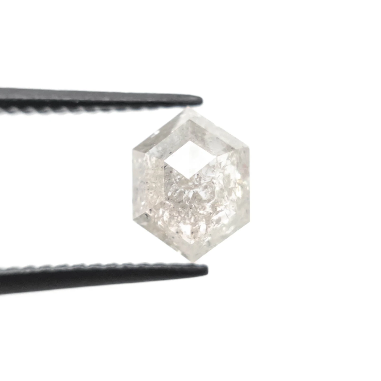 1.40 Carat Icy White Rose Cut Hexagon Diamond 2 1.40 Carat Icy White Rose Cut Hexagon Diamond - Image 2