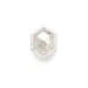 1.40 Carat Icy White Rose Cut Hexagon Diamond