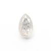 1.11 Carat Icy White Rose Cut Pear Diamond
