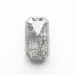 .86 Carat Icy Grey Double Cut Emerald Diamond
