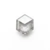 1.16 Carat Icy Grey Black Speckled Double Cut Hexagon Diamond