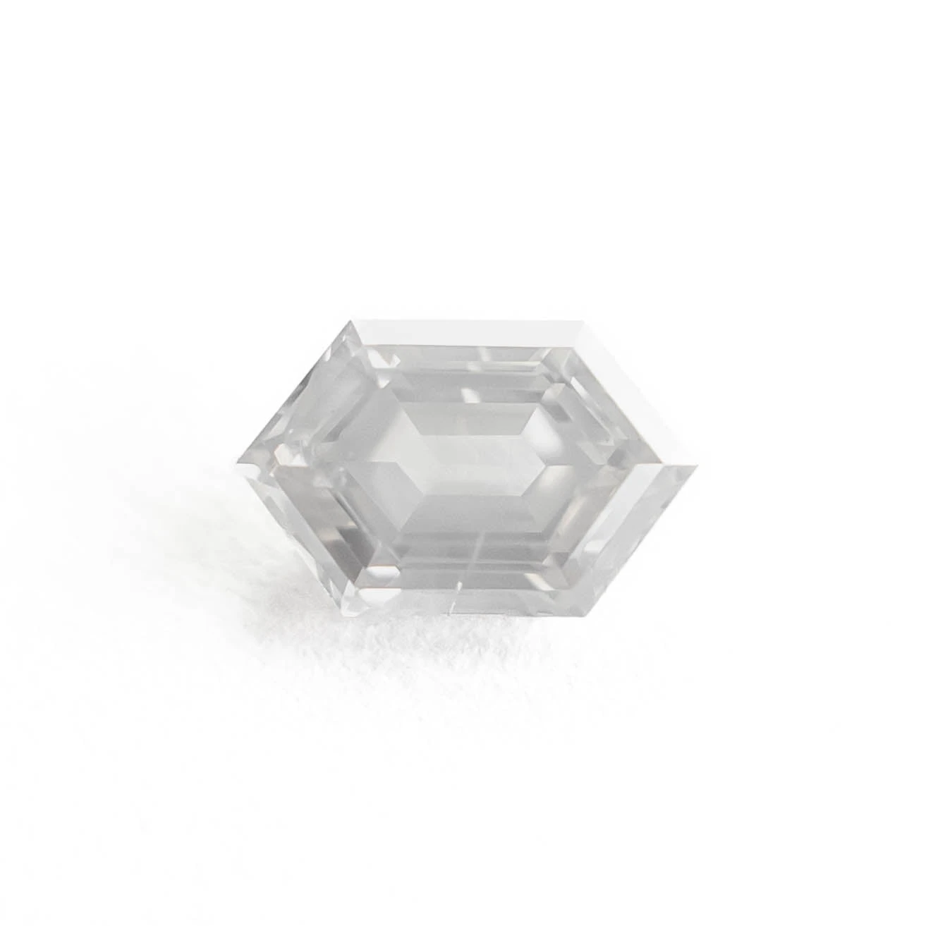 .83 Carat Icy White Double Cut Hexagon Diamond 3 .83 Carat Icy White Double Cut Hexagon Diamond - Image 3