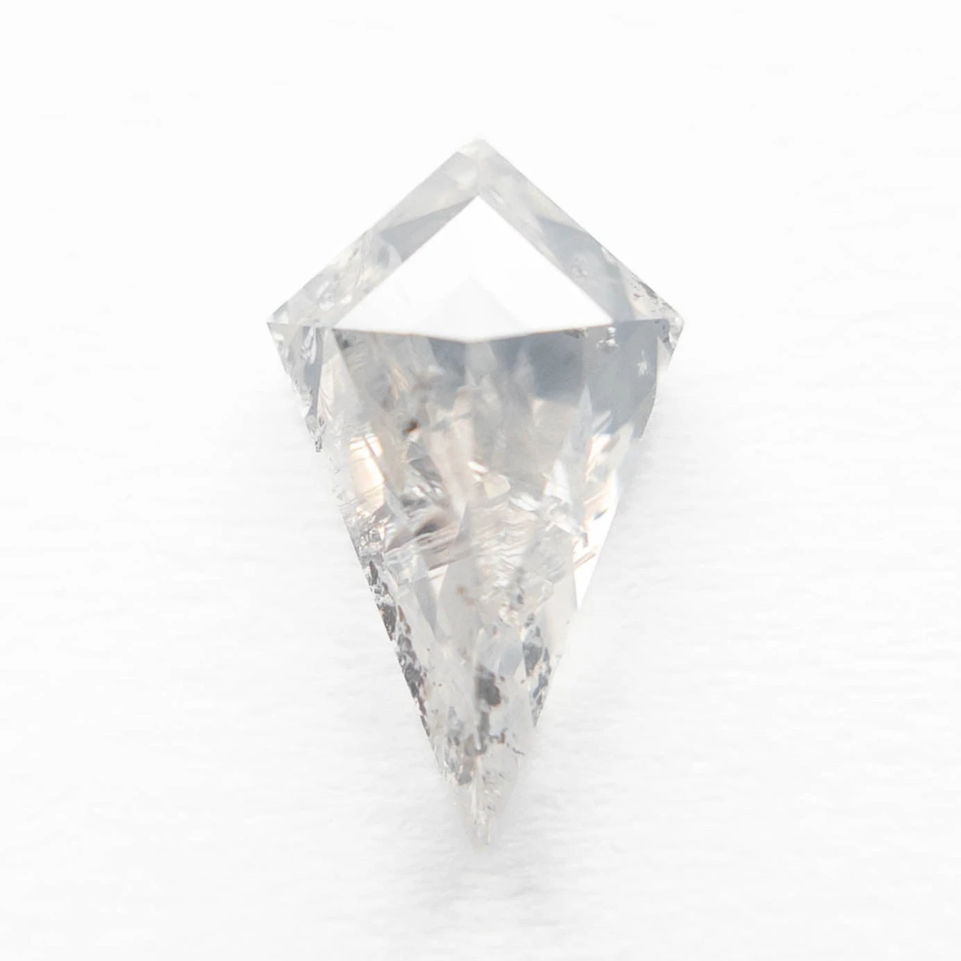 1.77 Carat Icy White Rose Cut Kite Diamond 1 1.77 Carat Icy White Rose Cut Kite Diamond