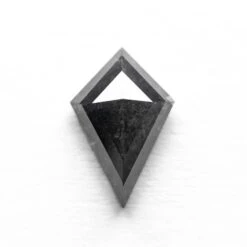 1.81 Carat Black Rose Cut Kite Diamond