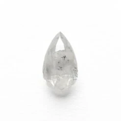 1.34 Carat Icy White Rose Cut Pear Diamond