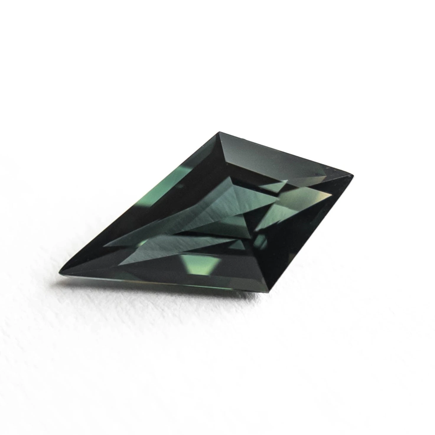 1.50 Carat Teal Brilliant Cut Kite Sapphire 1 1.50 Carat Teal Brilliant Cut Kite Sapphire