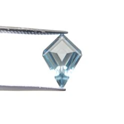 2.35 Carat Light Blue Step Cut Kite Aquamarine 3 2.35 Carat Light Blue Step Cut Kite Aquamarine -Point No Point Studio Store APC 3812