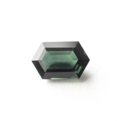 1.37 Carat Teal Step Cut Hexagon Sapphire