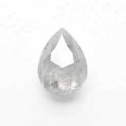 1.08 Carat Icy White Rose Cut Pear Diamond