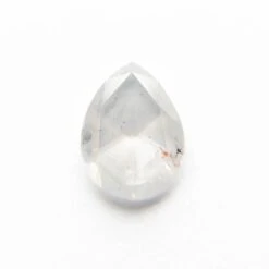 2.01 Carat Icy White Rose Cut Pear Diamond