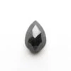 1.26 Carat Black Speckled Double Cut Pear Diamond