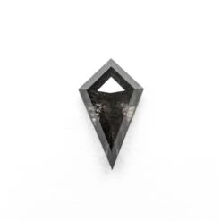 1.08 Carat Smokey Black Double Cut Kite Diamond