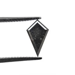 1.08 Carat Smokey Black Double Cut Kite Diamond -Point No Point Studio Store APC 6773