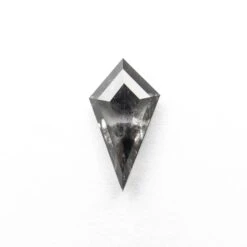 1.02 Carat Translucent Smokey Black Double Cut Kite Diamond