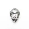 1.55 Carat Translucent Black Speckled Double Cut Soft Kite Diamond