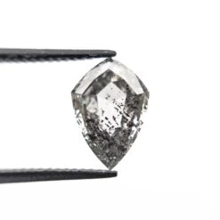 1.55 Carat Translucent Black Speckled Double Cut Soft Kite Diamond 7 1.55 Carat Translucent Black Speckled Double Cut Soft Kite Diamond -Point No Point Studio Store APC 6988