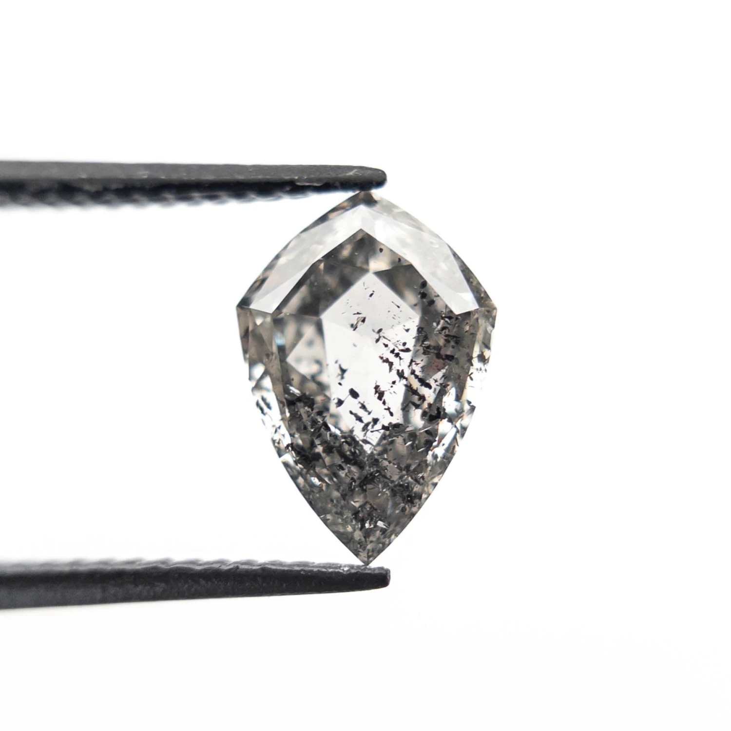 1.55 Carat Translucent Black Speckled Double Cut Soft Kite Diamond 4 1.55 Carat Translucent Black Speckled Double Cut Soft Kite Diamond - Image 4