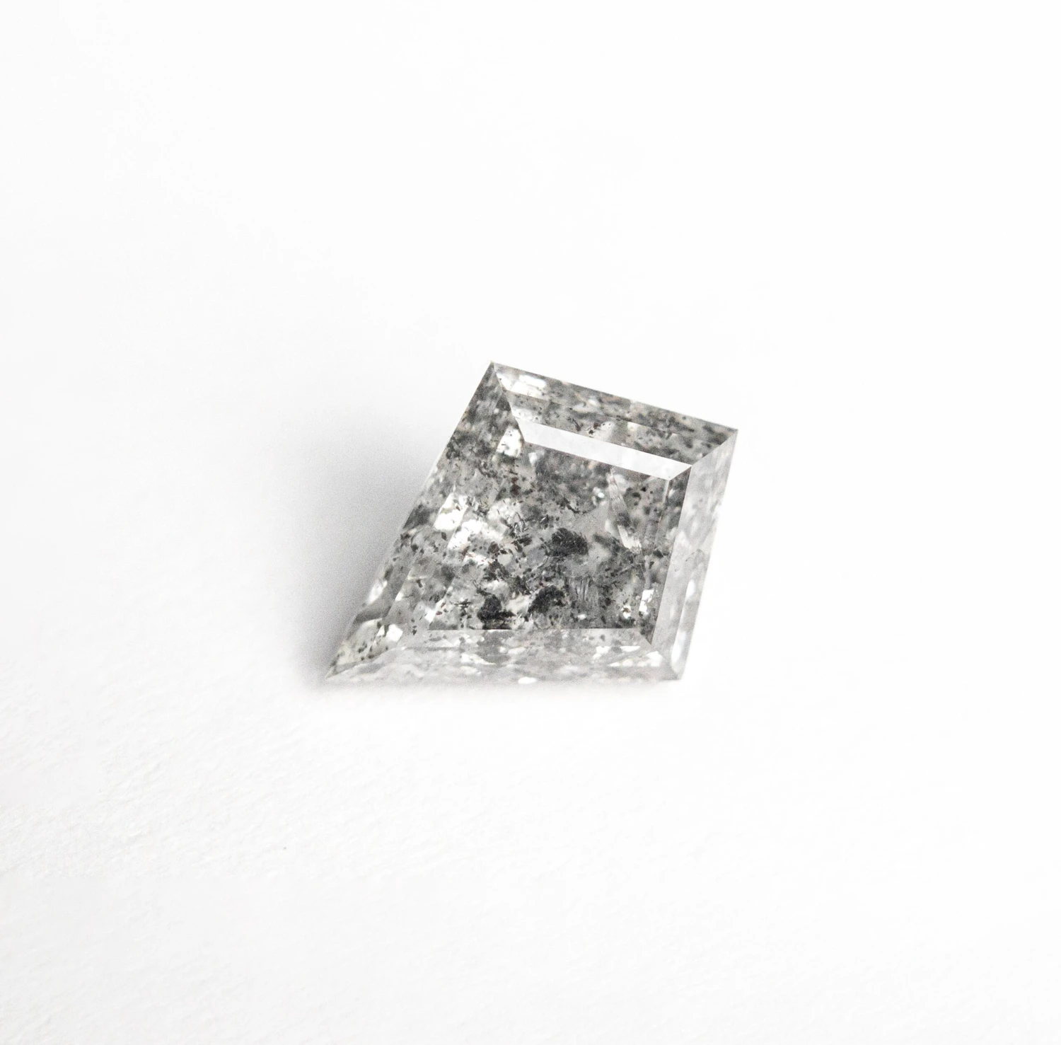 1.11 CARAT CANADIAN SALT AND PEPPER DOUBLE CUT KITE DIAMOND 2 1.11 CARAT CANADIAN SALT AND PEPPER DOUBLE CUT KITE DIAMOND - Image 2