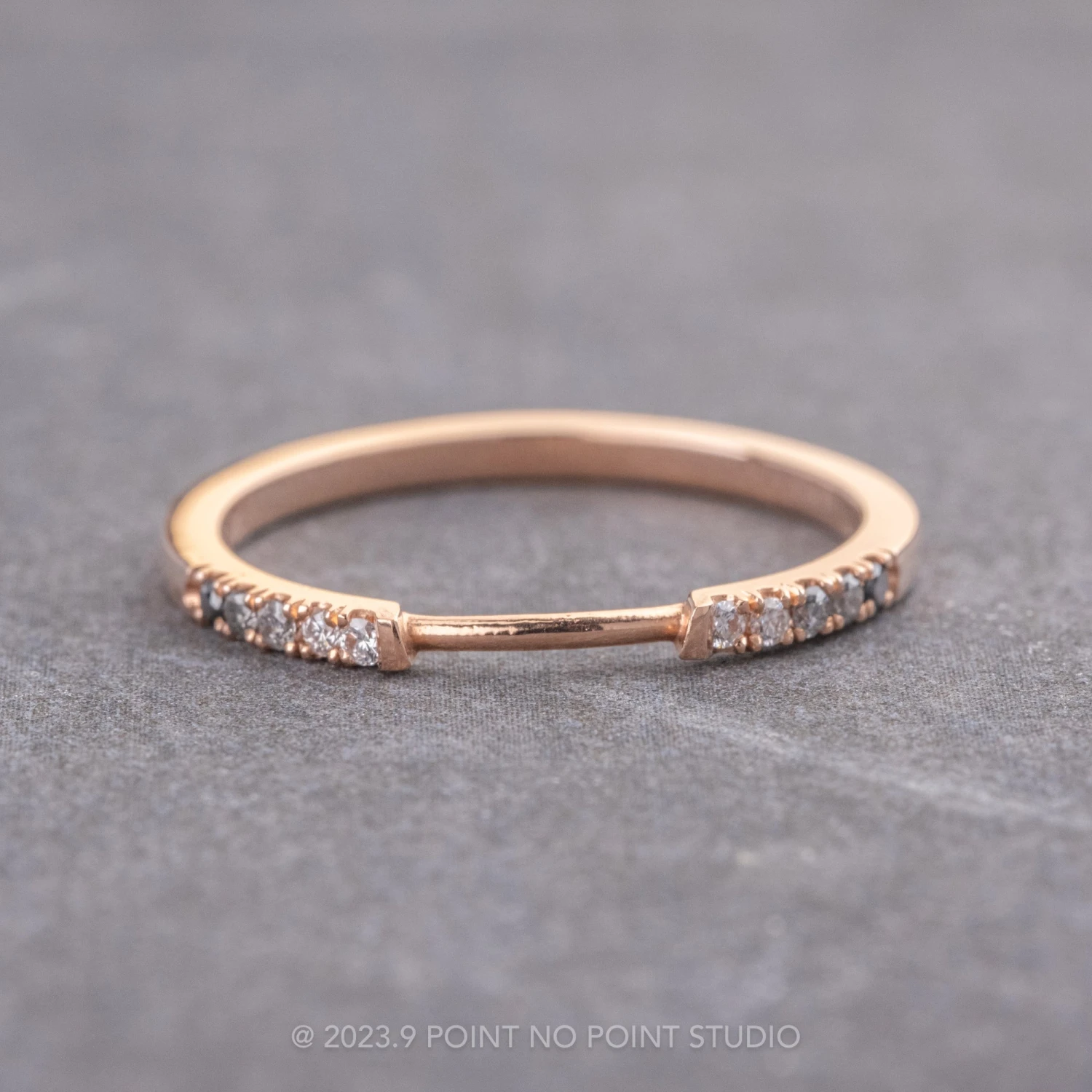 5 Ombre Diamond Harper Cuff, 14K Rose Gold 1 5 Ombre Diamond Harper Cuff, 14K Rose Gold