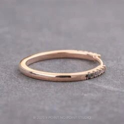 5 Ombre Diamond Harper Cuff, 14K Rose Gold 12 5 Ombre Diamond Harper Cuff, 14K Rose Gold -Point No Point Studio Store BAND 2