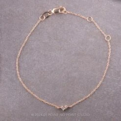.05tcw White Diamond Bracelet, 14k Rose Gold