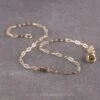 .04ct Salt And Pepper Baguette Diamond Bracelet, 14k Yellow Gold