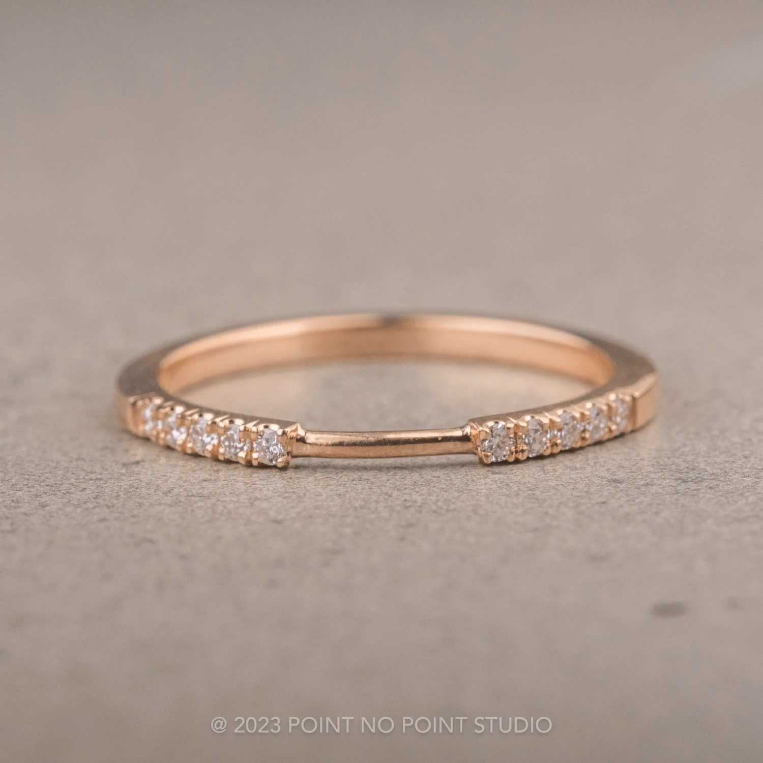 5 Diamond Harper Cuff, 14k Peach Gold 1 5 Diamond Harper Cuff, 14k Peach Gold