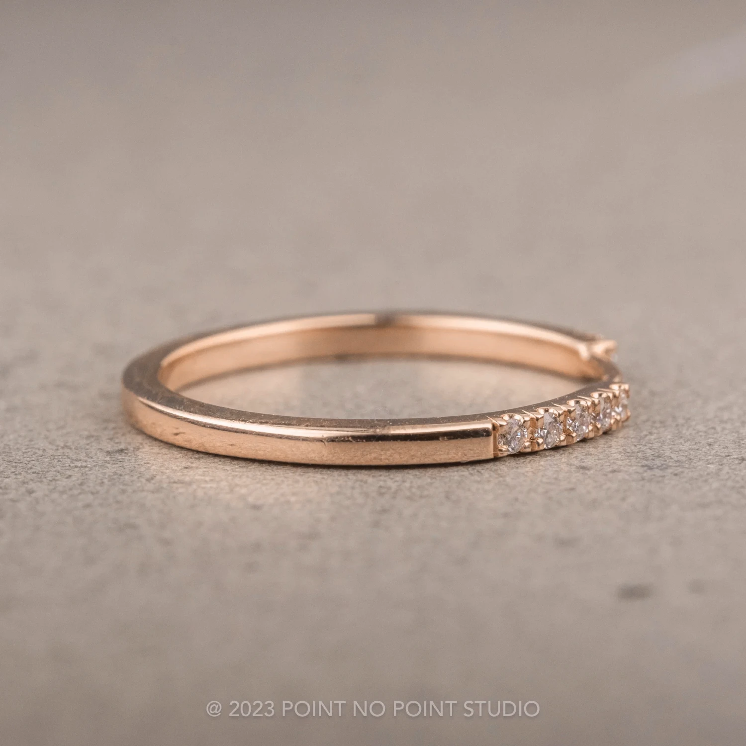 5 Diamond Harper Cuff, 14k Peach Gold 2 5 Diamond Harper Cuff, 14k Peach Gold - Image 2