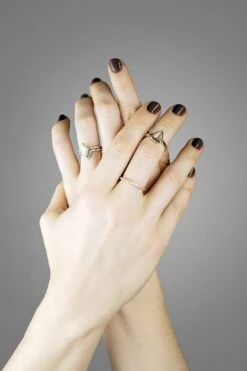 Vintage Inspired Diamond Wedding Band, Jamie Setting, 14k Rose Gold 15 Vintage Inspired Diamond Wedding Band, Jamie Setting, 14k Rose Gold -Point No Point Studio Store DSCF3404GREY