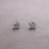 Salt & Pepper Diamond Studs, Platinum
