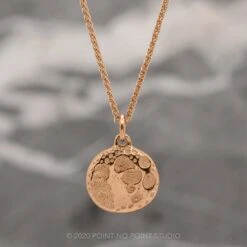 Moon Phase With No Stones Rose Gold -Point No Point Studio Store F NOSTONE NOSHADE RG