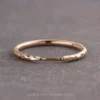 Hammered Harper Cuff Wedding Band, 14k Peach Gold
