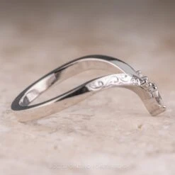 Harlow Diamond Contour Engraved Wedding Band, Platinum -Point No Point Studio Store HARLOW 2 87118c33 154e 42e1 bd84 150e9937d7cd