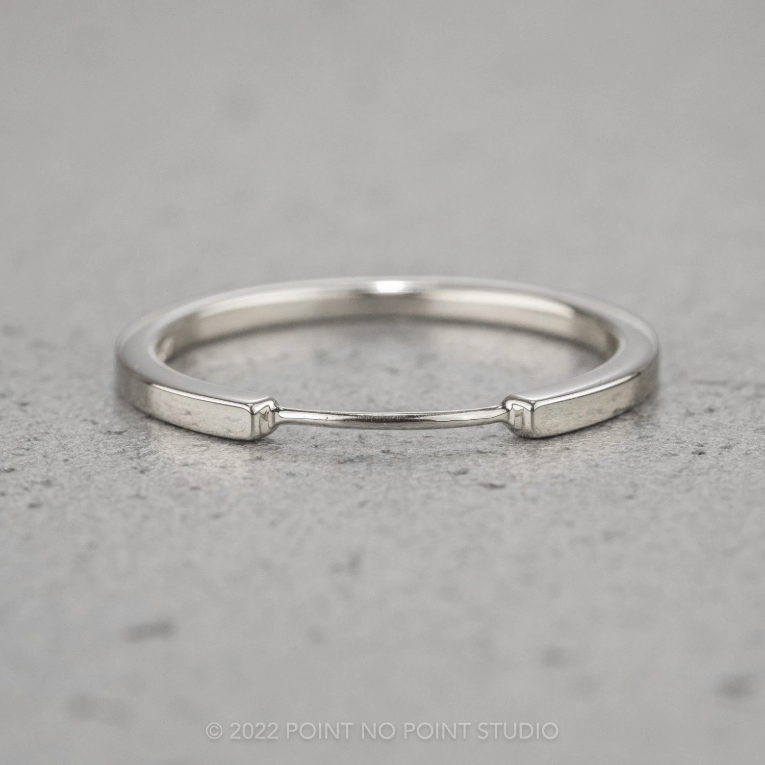 Harper Cuff Wedding Band, Platinum 1 Harper Cuff Wedding Band, Platinum