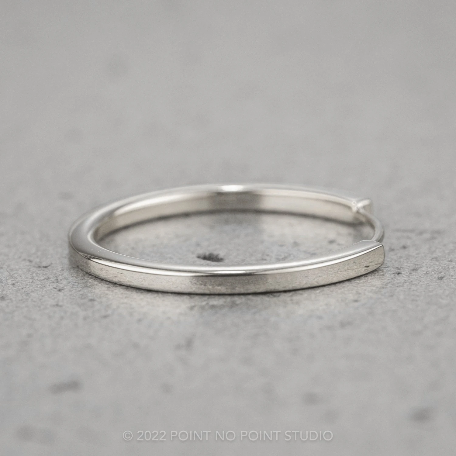 Harper Cuff Wedding Band, Platinum 5 Harper Cuff Wedding Band, Platinum - Image 5