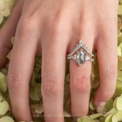 Marquise Diamond Wedding Band, Ella Setting, 14K White Gold -Point No Point Studio Store MARWG 3