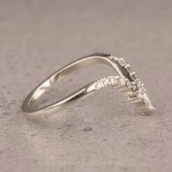 Marquise Diamond Wedding Band, Willa Setting, Platinum -Point No Point Studio Store MDWG 3 a8662eb1 28ee 422c 8426 88342d166e86