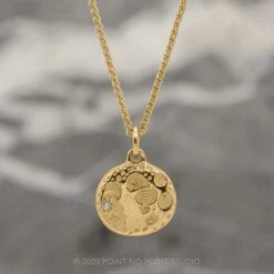 Moon Phase With Gemstones Yellow Gold -Point No Point Studio Store MOON FULLYG 9504a67d 0e76 4d02 a15e 4d64ab3285a1