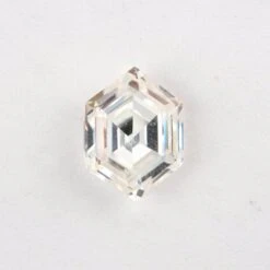 1.54 Carat Clear White Step Cut Hexagon Moissanite